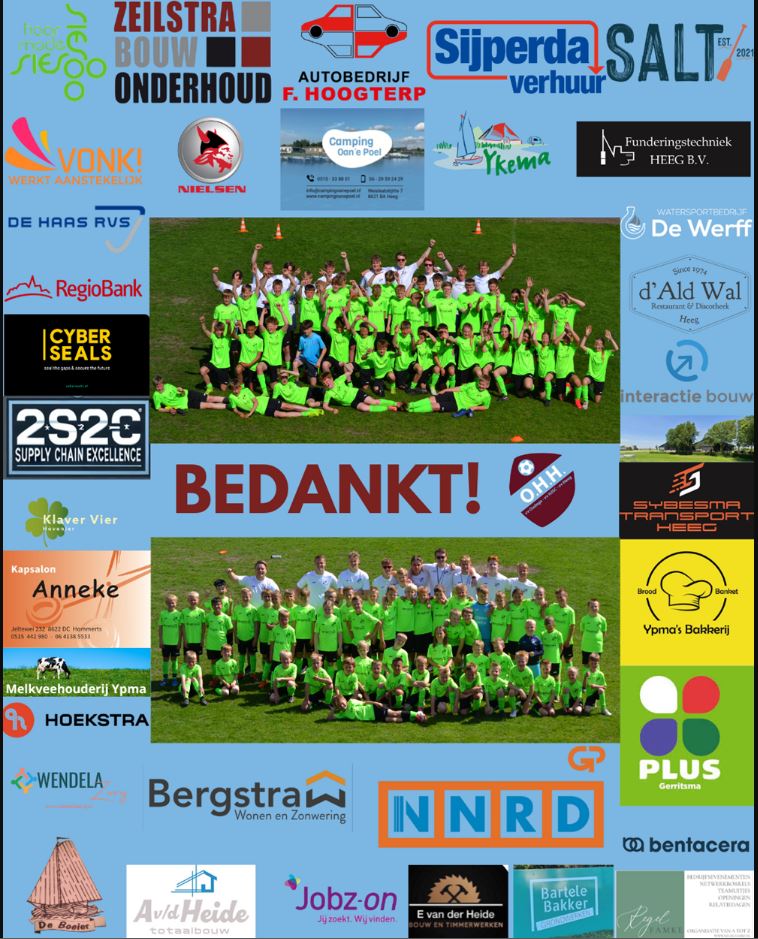 Sponsors voetbaldag OHH 2025